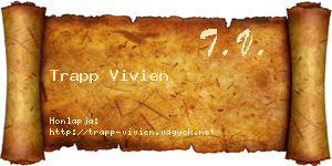Trapp Vivien névjegykártya